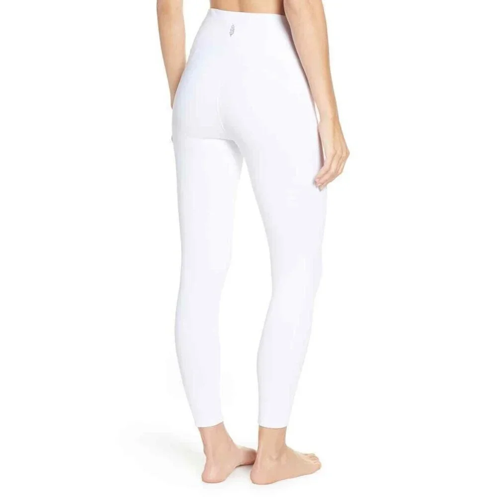 Free People FP Movement Formation High Waist Ankle Leggings White SZ SP New